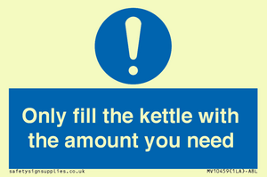 Only fill the kettle with the amount you need